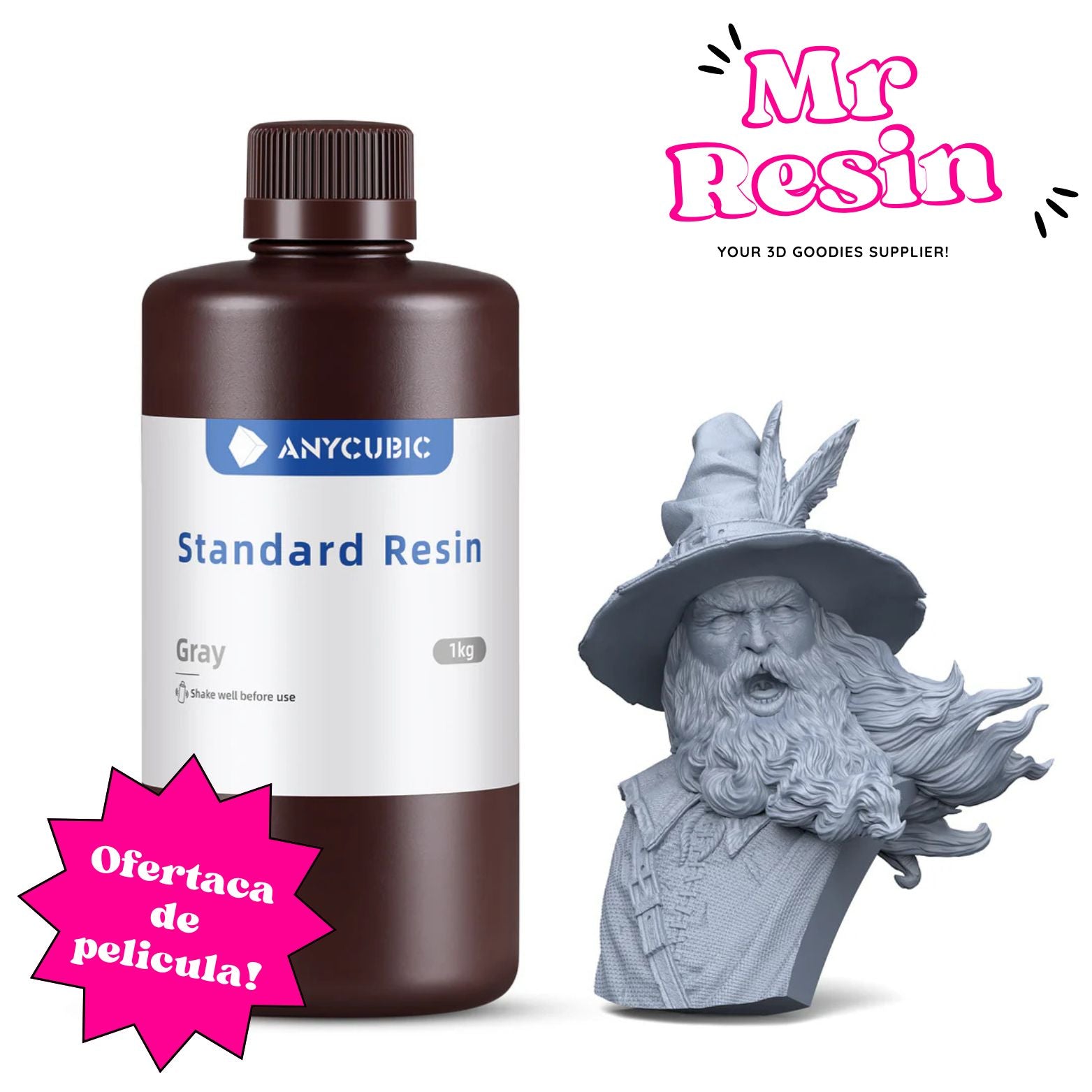 🔥1Kg Resina Estándar V1 de Anycubic, Standard Resin!🔥