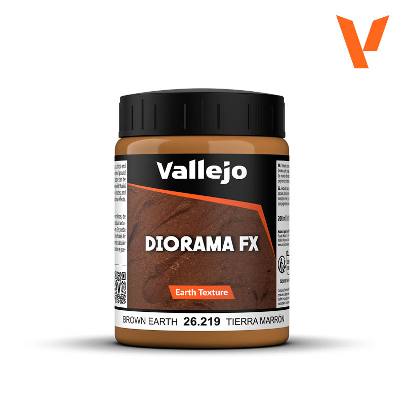 🌾 Vallejo Diorama FX 26219 Tierra Marrón – Earth Texture