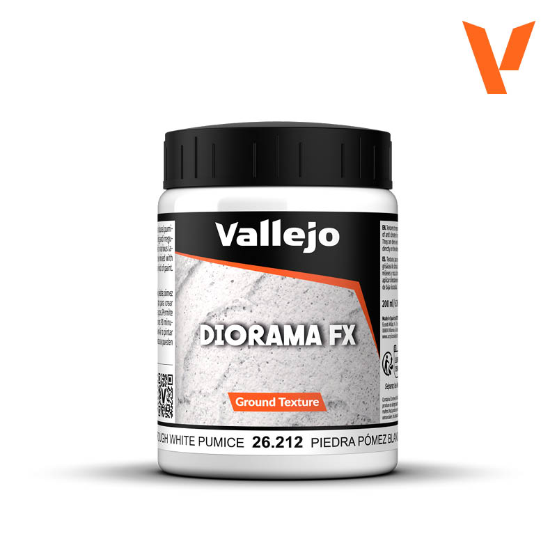 🪨 Vallejo Diorama FX 26212 Piedra Pómez Blanca – Stone Texture
