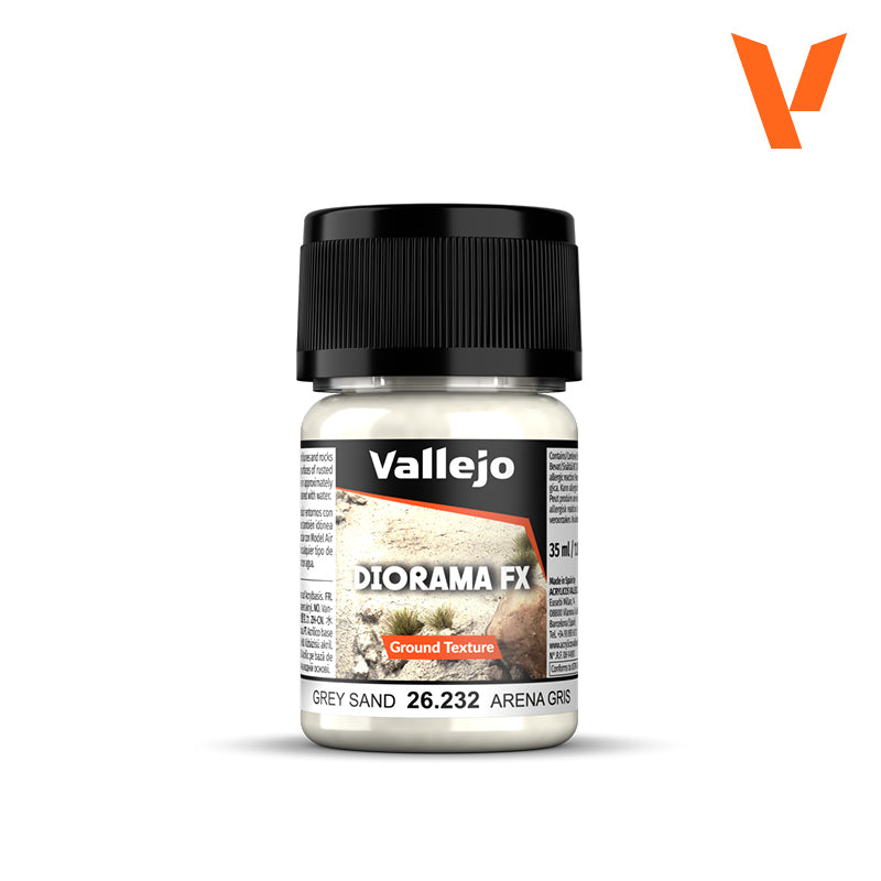 ⚒️ Vallejo Diorama FX Arena Gris 35ml y 200ml – Earth Texture - 26215 & 26232