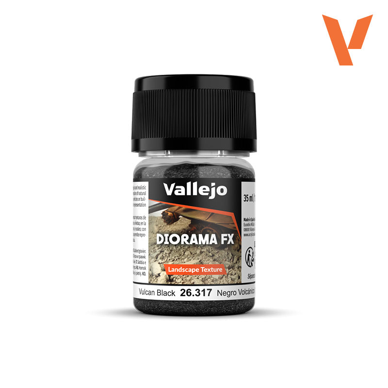 🌋 Vallejo Diorama FX 26317 Negro Volcánico 0.1–2 mm – Landscape Texture