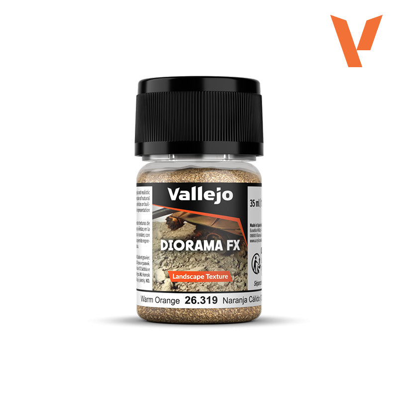 🔶 Vallejo Diorama FX 26319 Naranja Cálido 0.1–0.6 mm – Landscape Texture