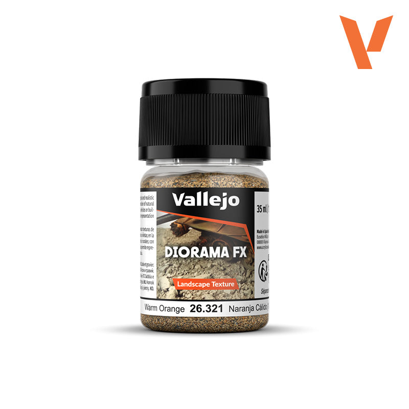 🔶 Vallejo Diorama FX 26321 Naranja Cálido 1–2 mm – Landscape Texture