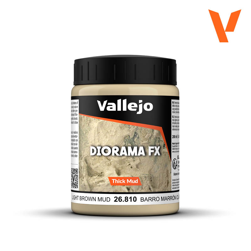 🪣 Vallejo Diorama FX 26810 Barro Marrón Claro – Mud Effect