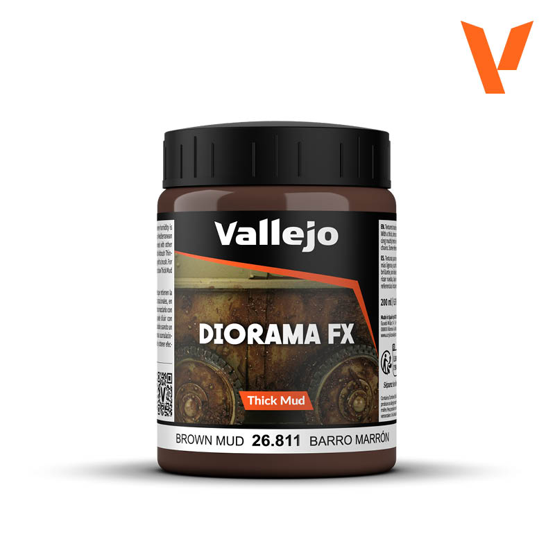 🪣 Vallejo Diorama FX 26811 Barro Marrón – Mud Effect