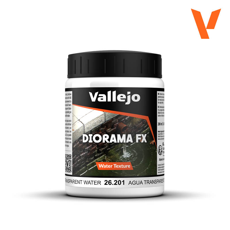 💧 Vallejo Diorama FX Agua Transparente 35ml y 200ml – Water Texture - 26201 & 26591