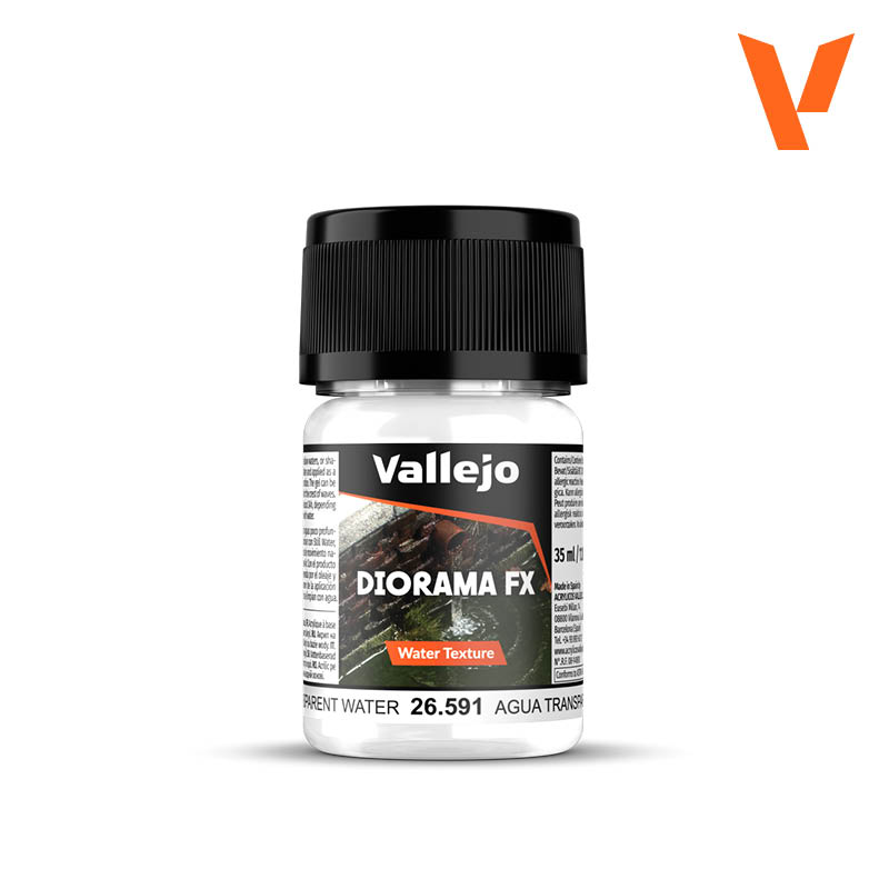 💧 Vallejo Diorama FX Agua Transparente 35ml y 200ml – Water Texture - 26201 & 26591