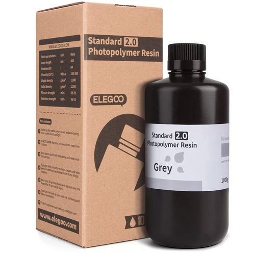 Bottiglia di Resina UV ELEGOO Standard 2.0 grigia - Mr Resin