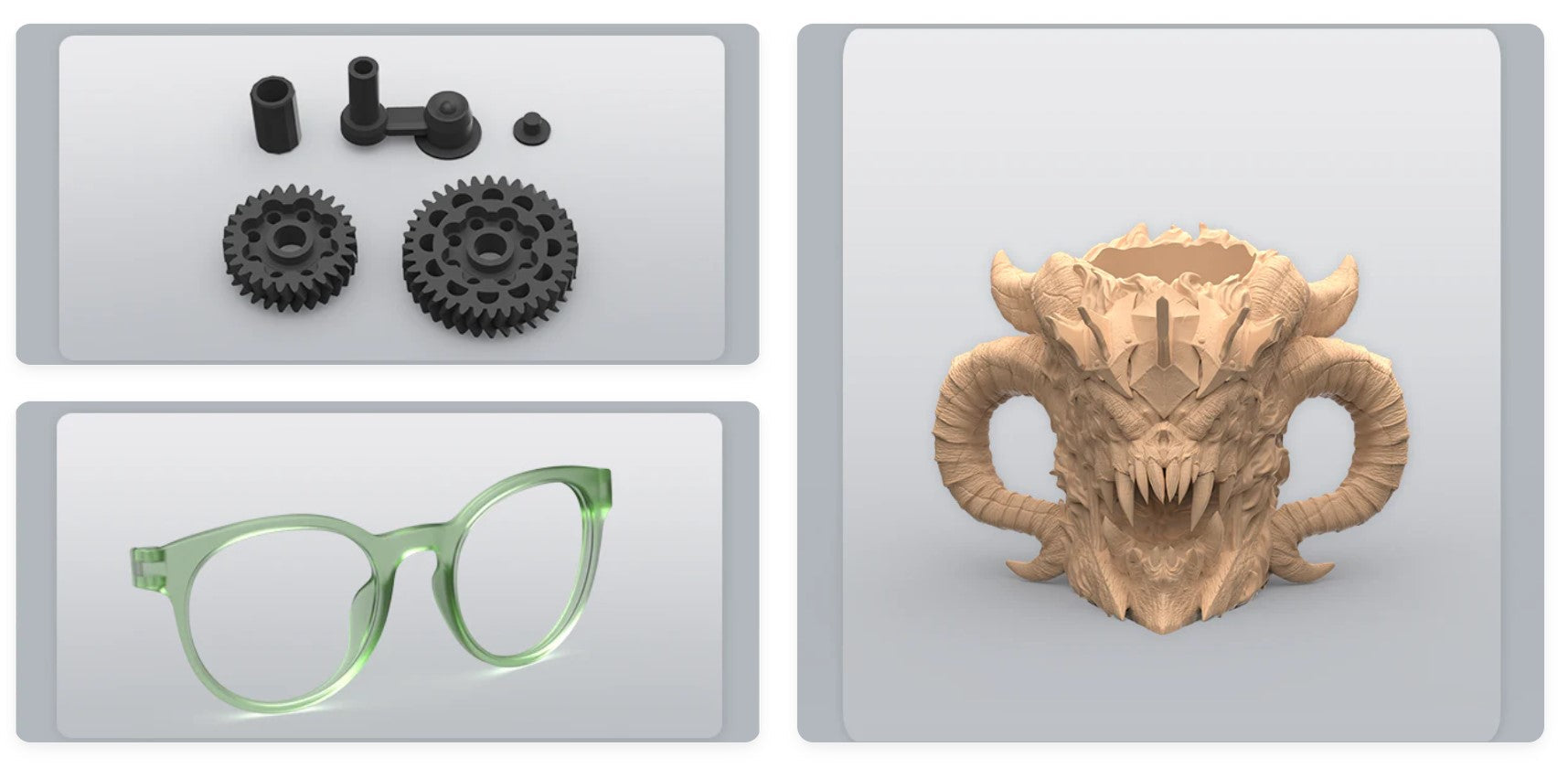 Ejemplos de piezas que se pueden imprimir con resina UV en impresora 3D - Mr Resin