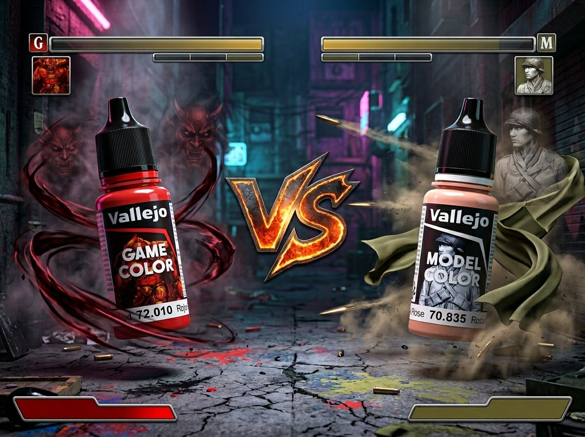Vallejo Game Color vs Model Color: Diferencias Clave para Elegir Bien