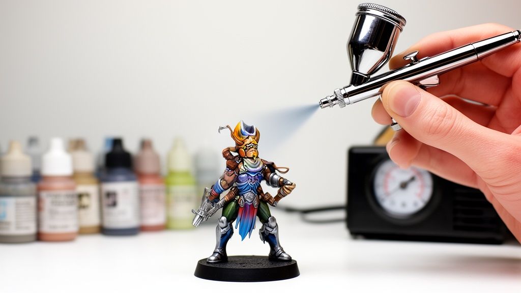 Aerografo para pintura de miniaturas tecnica y resultado