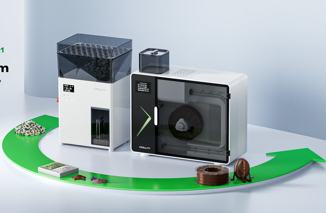 Creality Filament Maker M1 y Shredder R1 combo para reciclar filamento - Mr Resin