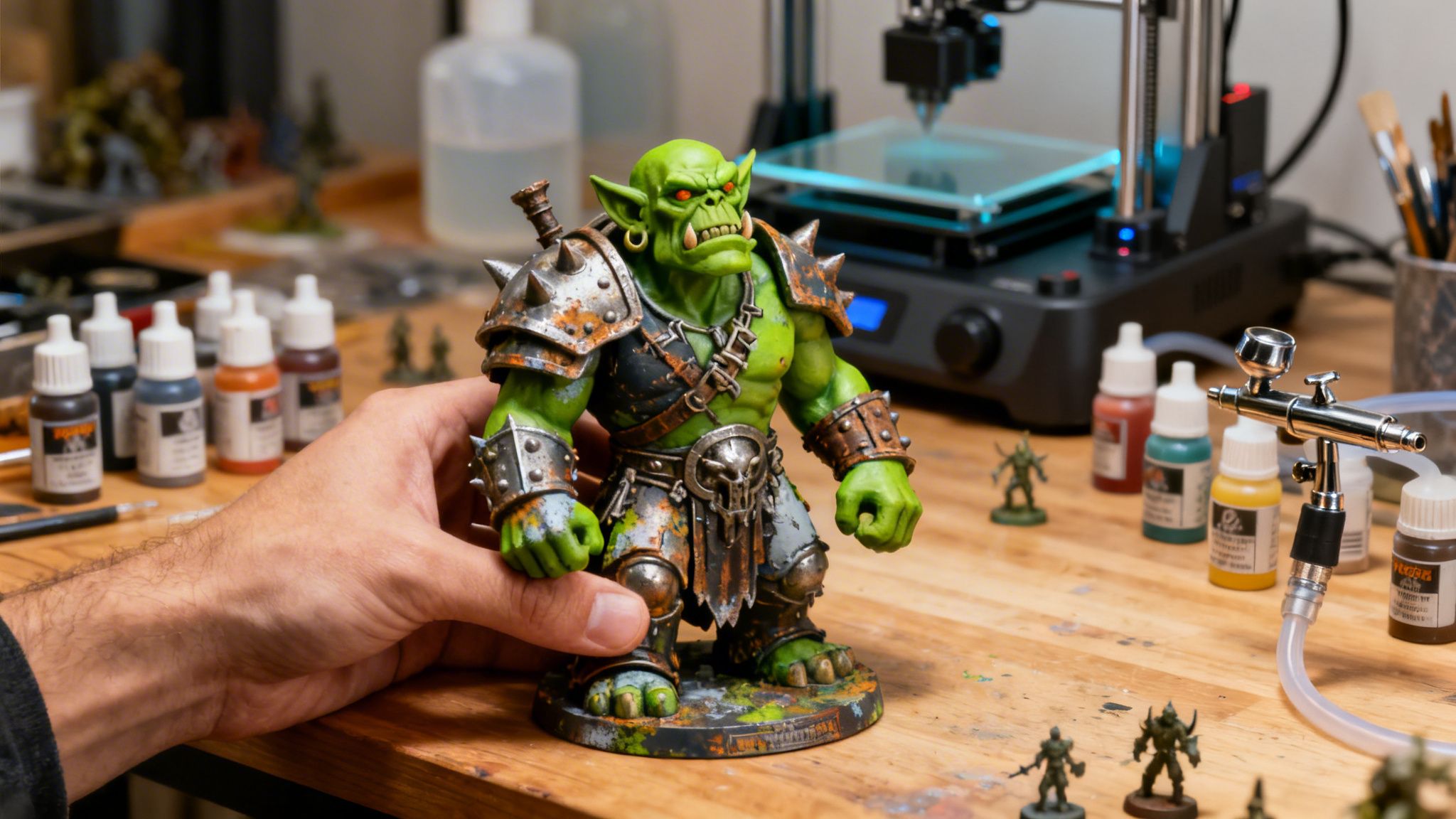 Guía para Imprimir y Pintar tus Orcos Warhammer con Resina 3D