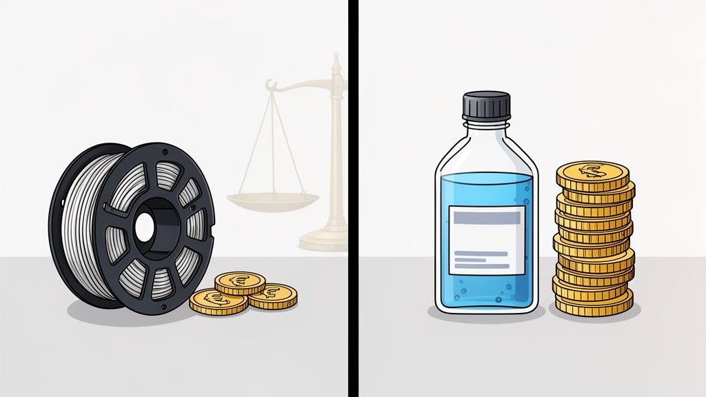 Is resin or filament cheaper 3D cost comparison - Mr Resin