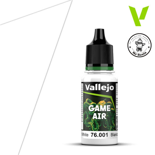 Pintura Vallejo de la gama Game Air 76001 color Dead White Blanco Calavera - Mr Resin