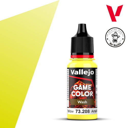 Lavado Vallejo de la gama Game Color Wash 73208 color Yellow Amarillo - Mr Resin
