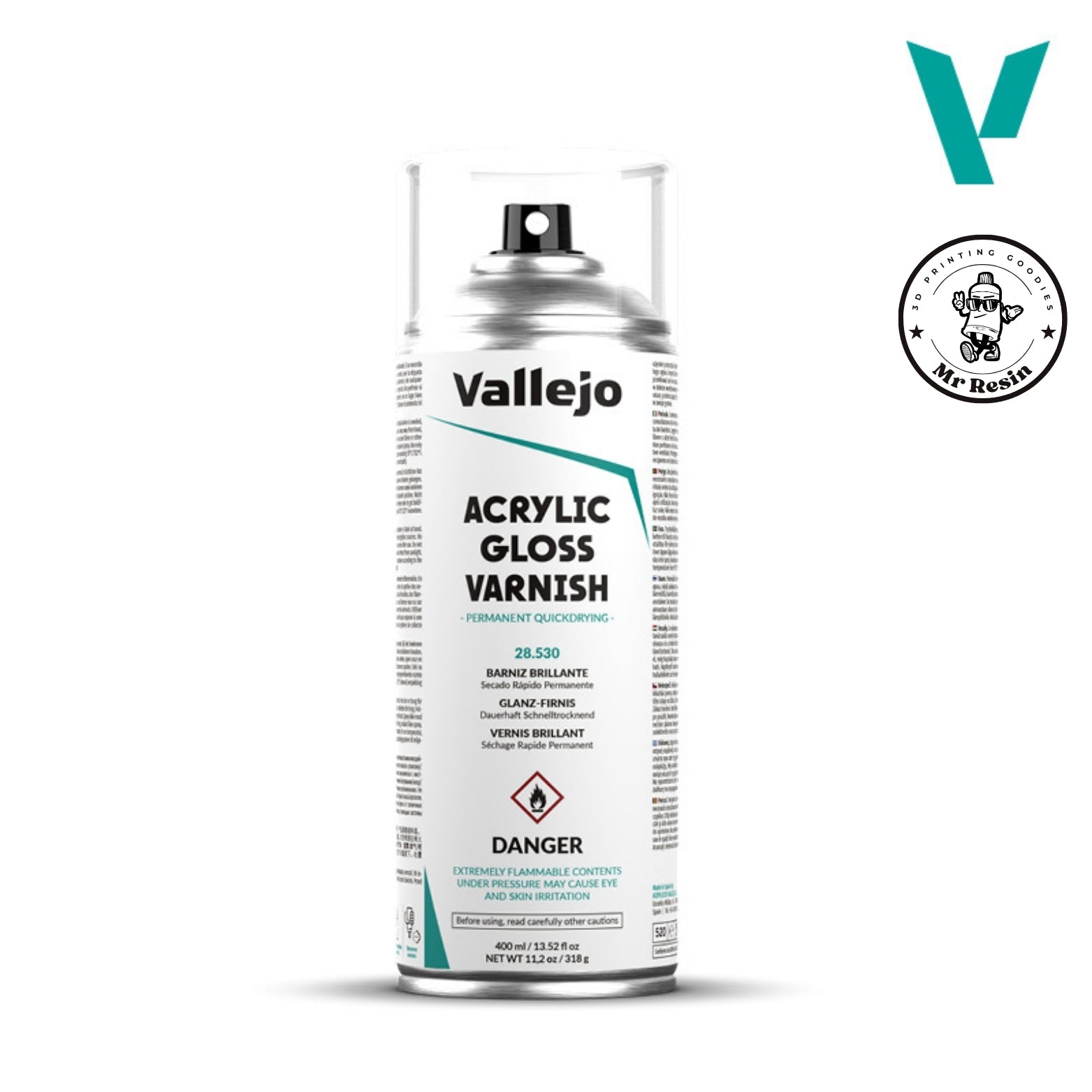✨ Vernis acrylique brillant en aérosol Vallejo 28530