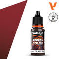 Pintura Vallejo de la gama Xpress Color 72407 color Velvet Red Rojo Terciopelo - Mr Resin