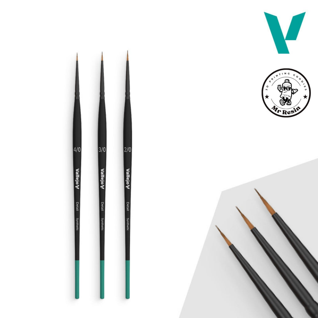 Set pennelli sintetici Vallejo Detail B02990 Definition Set per miniature - Mr Resin