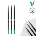 Vallejo Pro Modeler B01991 Designer Set natural hair brush set for miniatures - Mr Resin