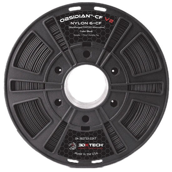 3DXTech Obsidian Nylon 6+CF V2, filamento técnico para impresión 3D (imagen 2)