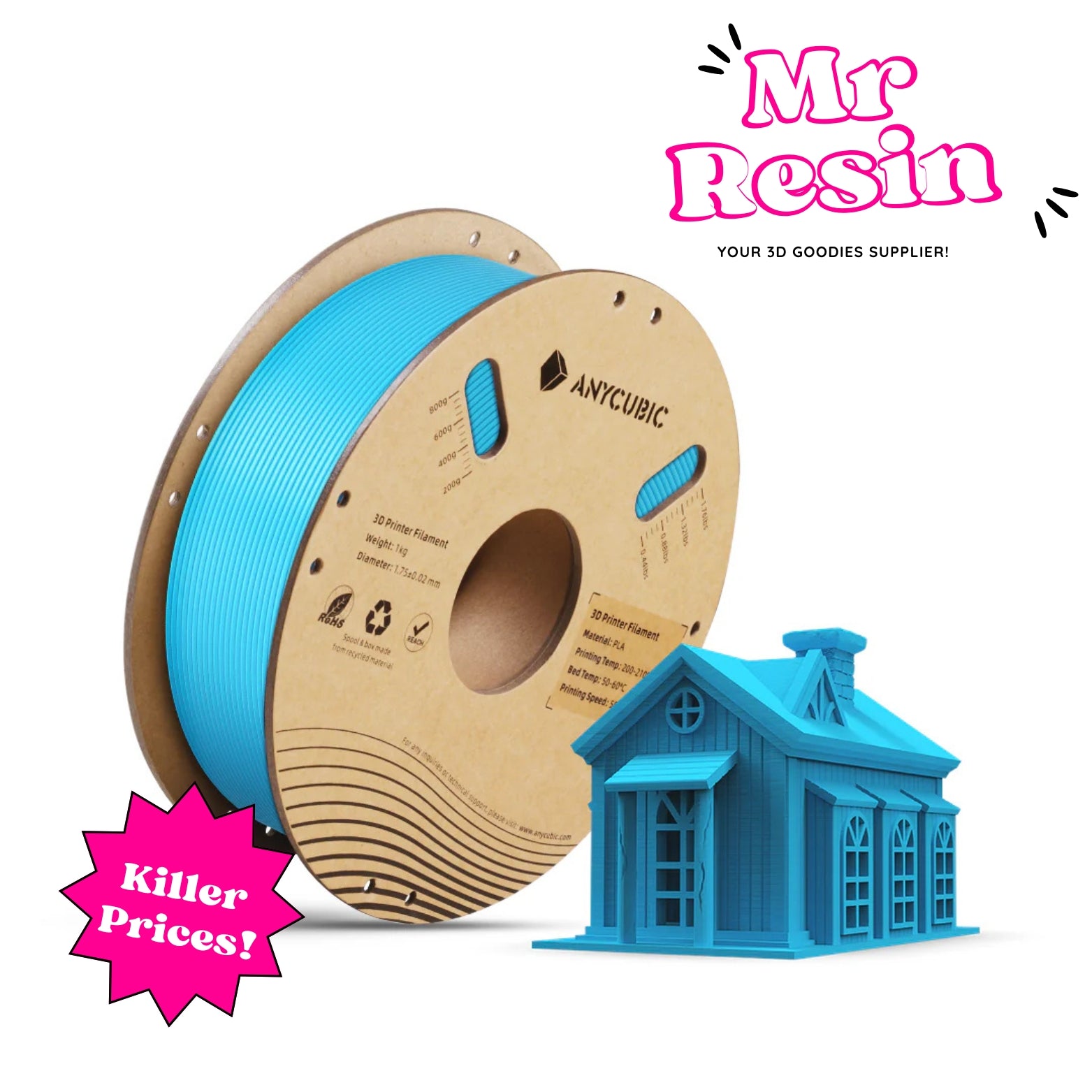 🔥Anycubic PLA Básic, Filamento Con Detección RFID🔥