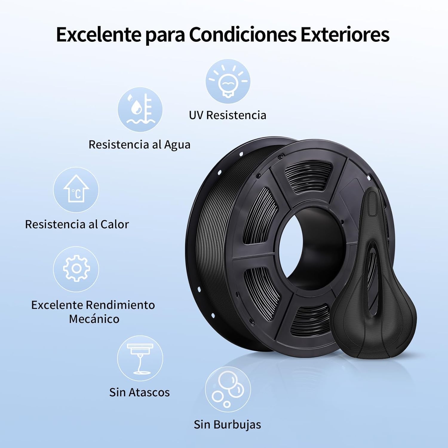 🔥Filamento ASA Anycubic, ideal para exteriores y altas temperaturas🔥