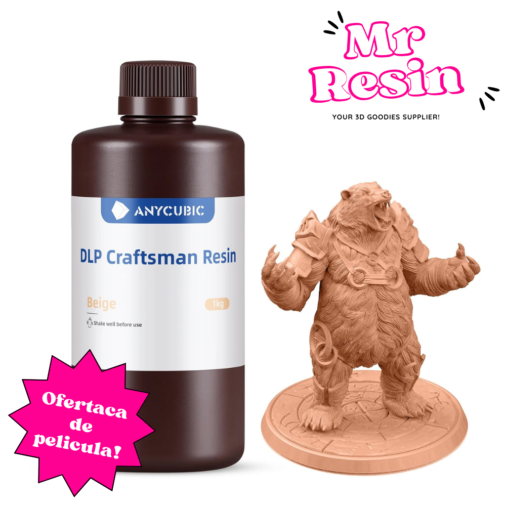 Resina impresora 3D Anycubic Resina Craftsman DLP Beige - Mr Resin