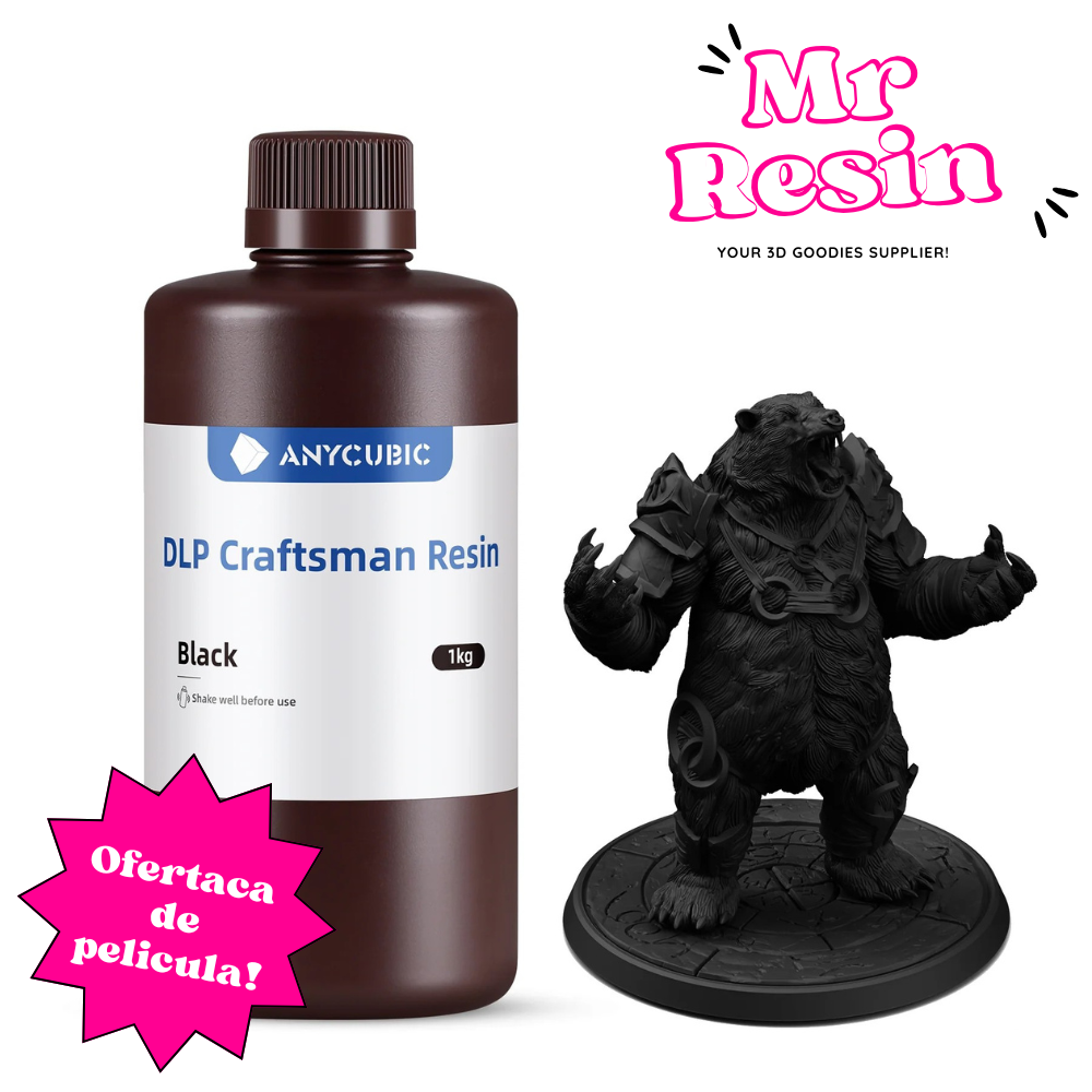 Resina impresora 3D Anycubic Resina Craftsman DLP Negro - Mr Resin