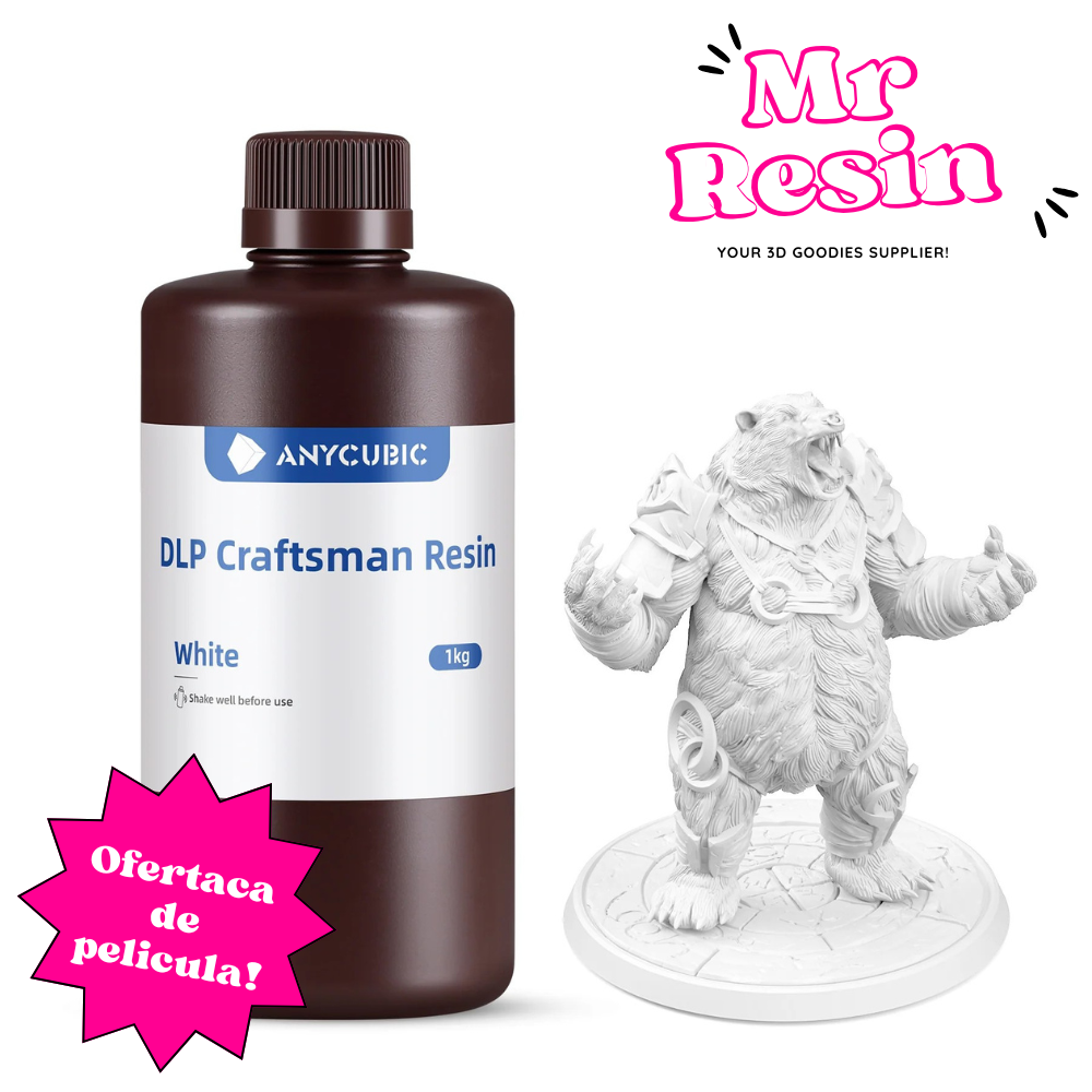 Resina impresora 3D Anycubic Resina Craftsman DLP Blanco - Mr Resin