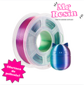 Filamento PLA+ Silk Anycubic 1.75mm tricolor Azul Verde y Purpura - Mr Resin