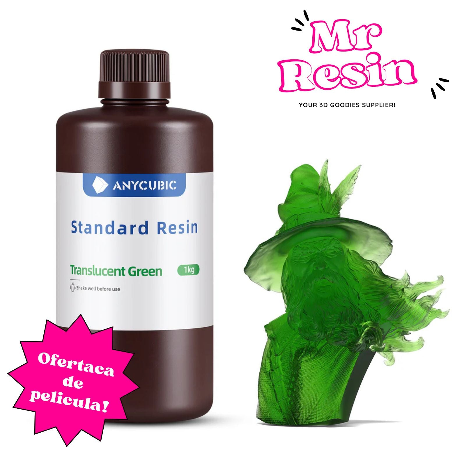 🔥1Kg Resina Estándar V1 de Anycubic, Standard Resin!🔥