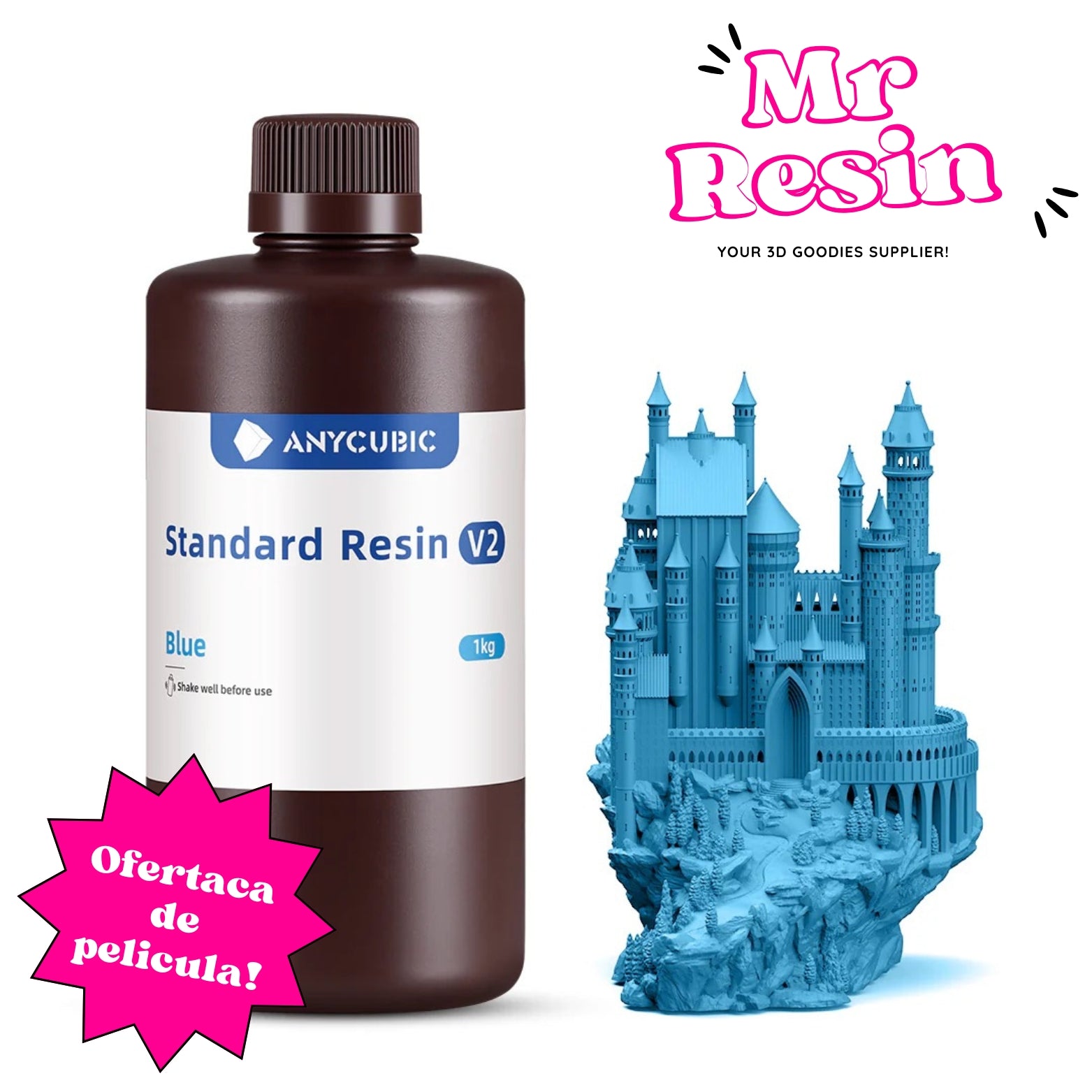 🔥Resina impresora 3D Anycubic V2, Standard V2 Resin!🔥