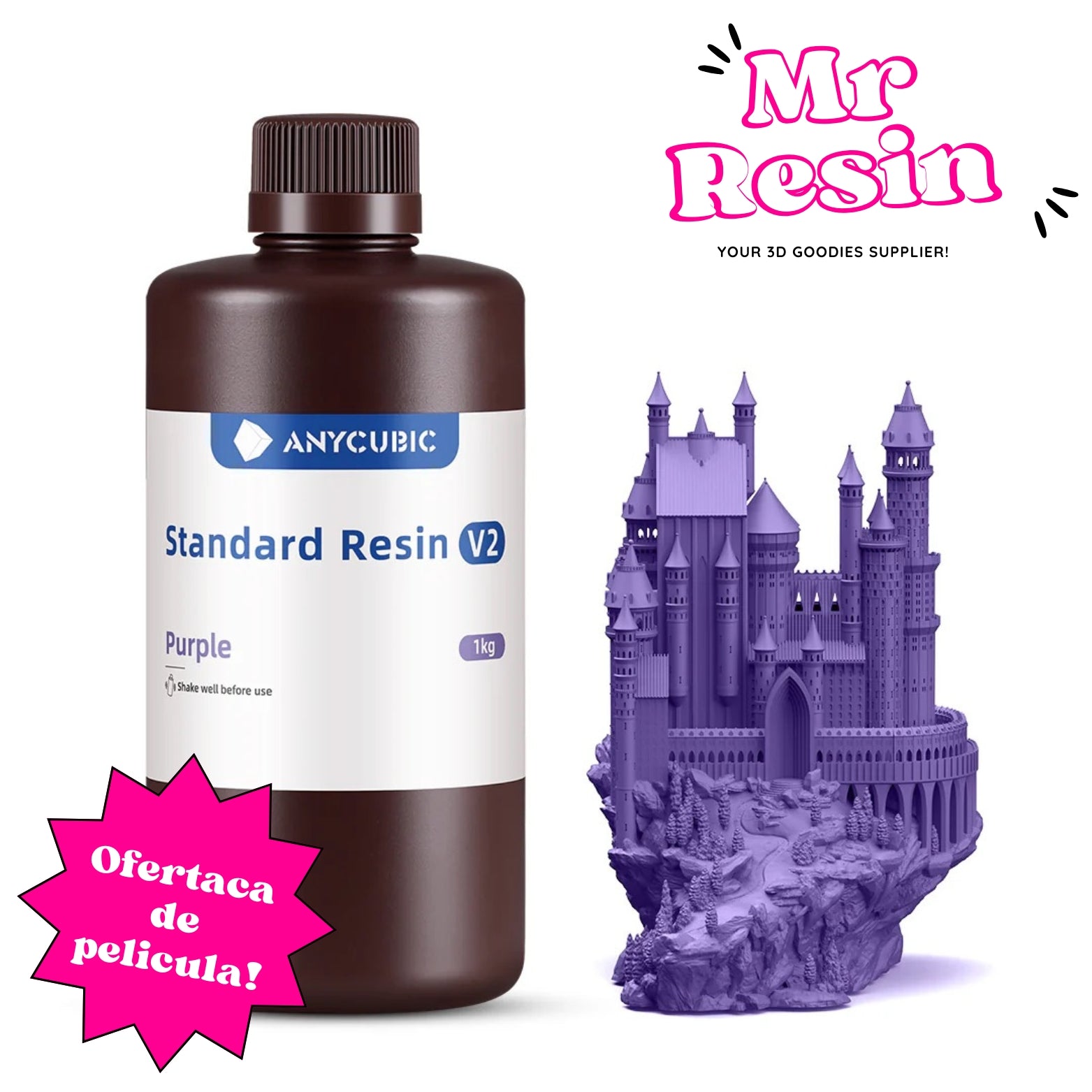 🔥Resina impresora 3D Anycubic V2, Standard V2 Resin!🔥