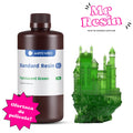 Resina UV Anycubic Standard V2 1kg Verde Translucido para impresora 3D - Mr Resin