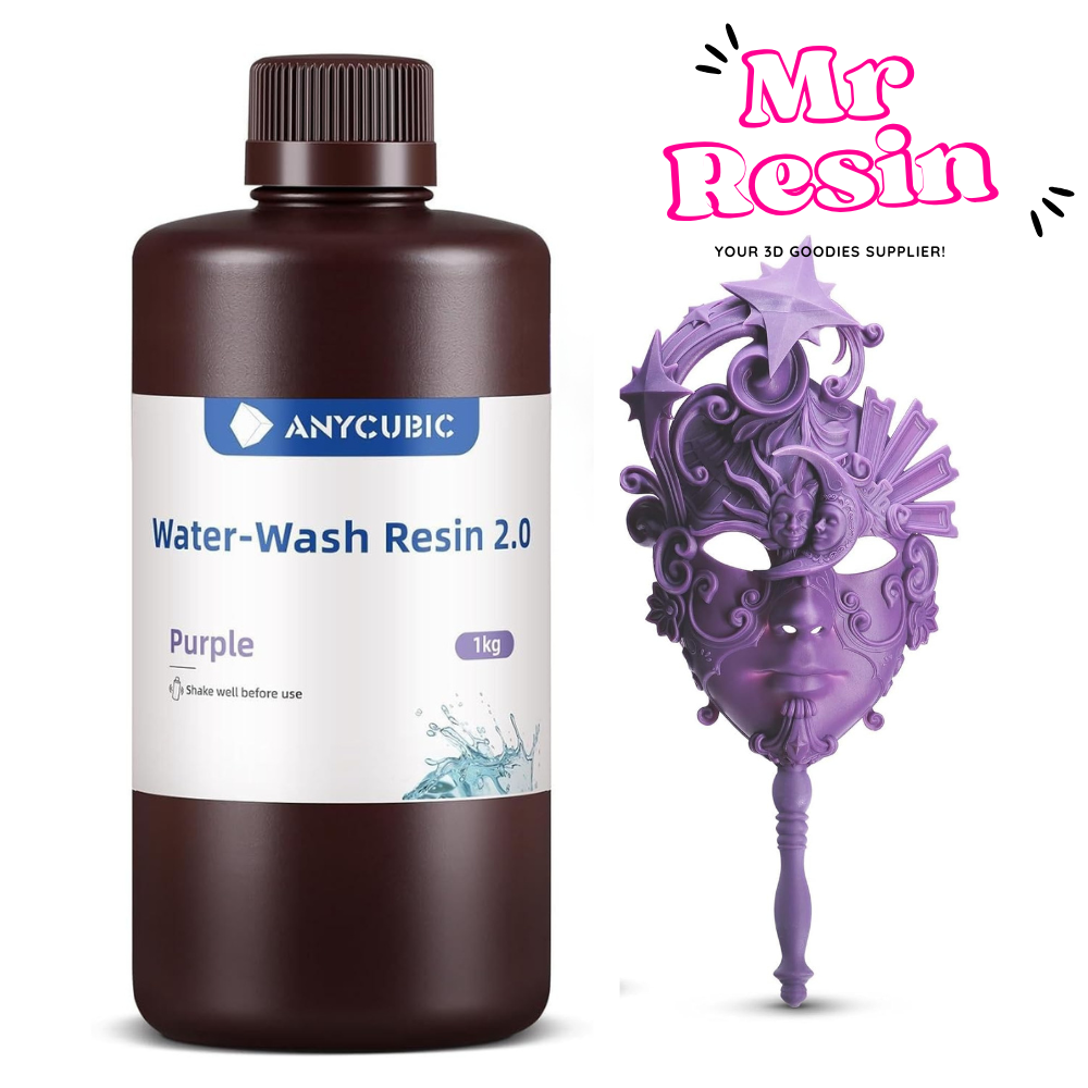 💧 Anycubic Water-Wash Resin 2.0, resina lavable al agua