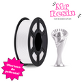 Filamento PLA Silk Anycubic 1.75mm 1kg Blanco para impresora 3D FDM - Mr Resin