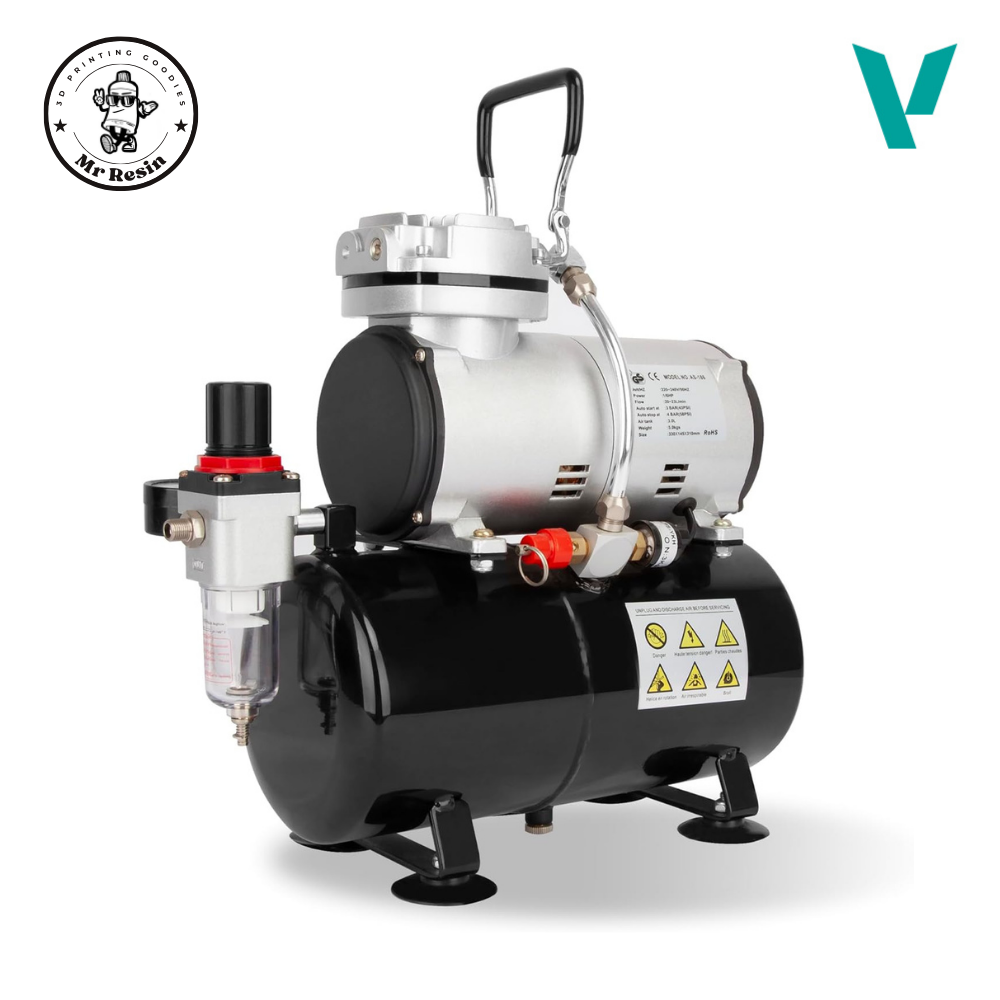 🔋 Compressor de aerógrafo Vallejo AS186 com depósito de 3L