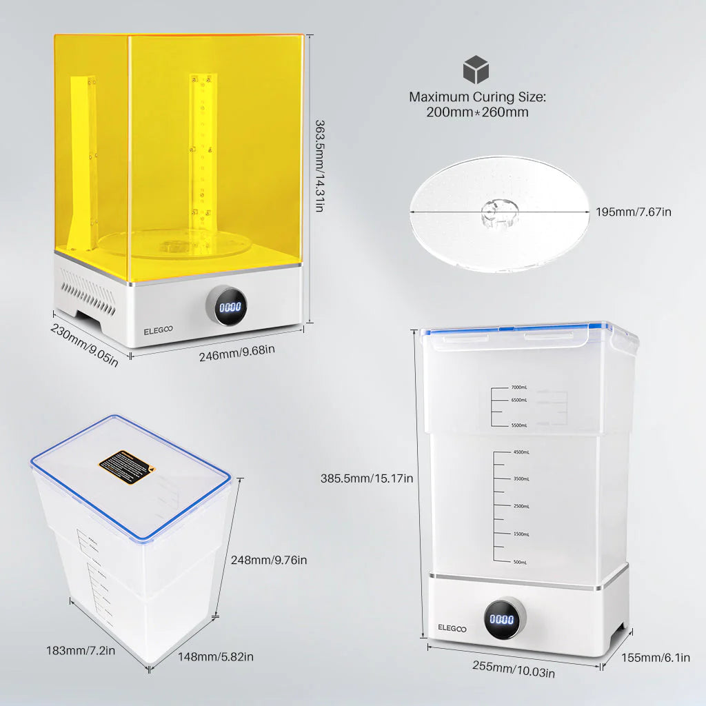 Elegoo Mercury XS Bundle - máquina de lavado y curado de resina