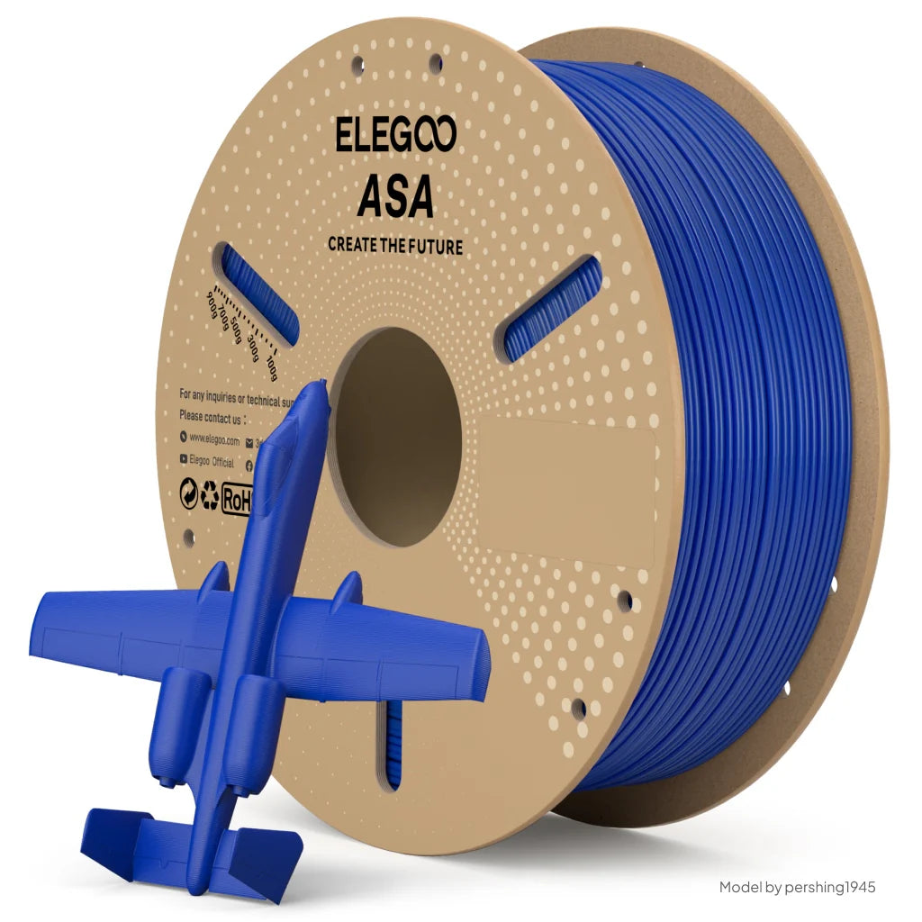 Filamento ASA ELEGOO 1.75mm 1kg Azul para impresora 3D FDM exterior - Mr Resin