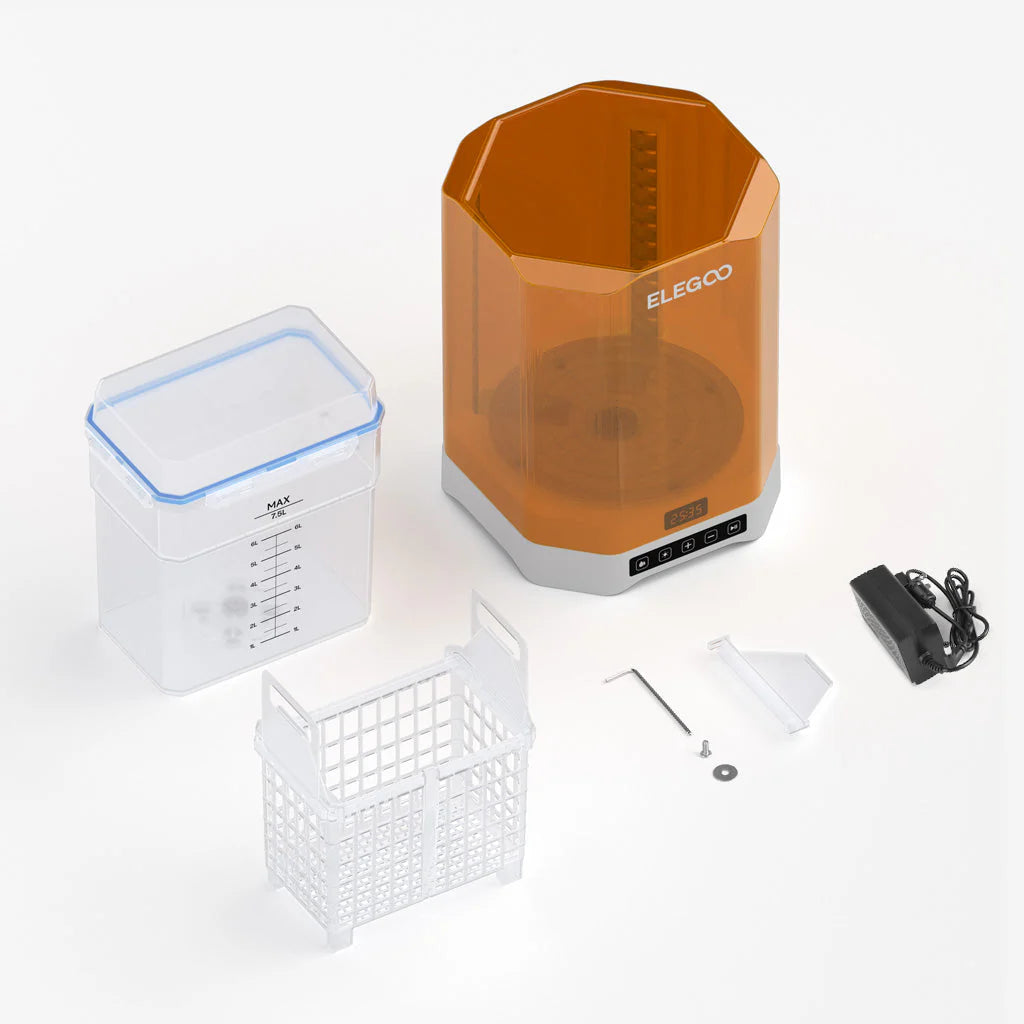 Estacion de curado y lavado ELEGOO Mercury Plus V3.0 contenido de la caja - Mr Resin