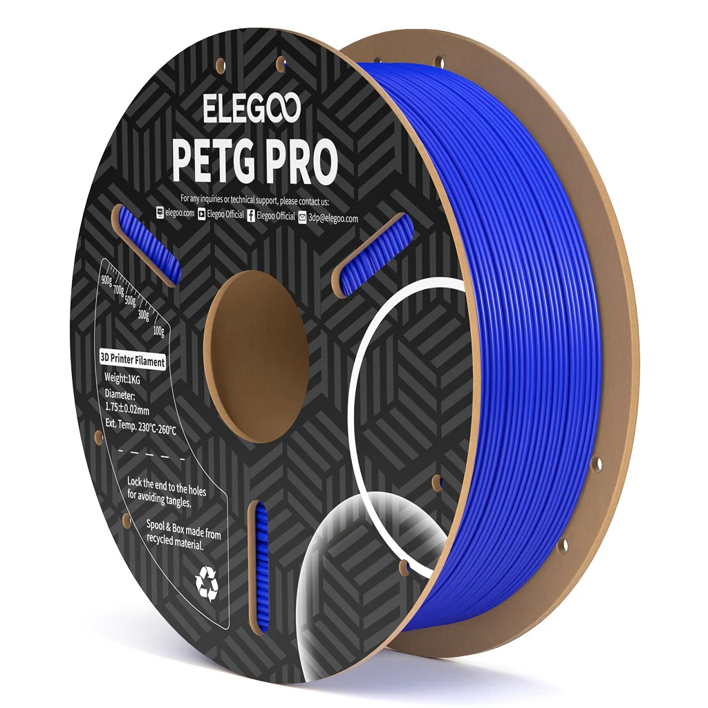 Filamento PETG Pro ELEGOO 1.75mm 1kg Azul para impresora 3D FDM - Mr Resin