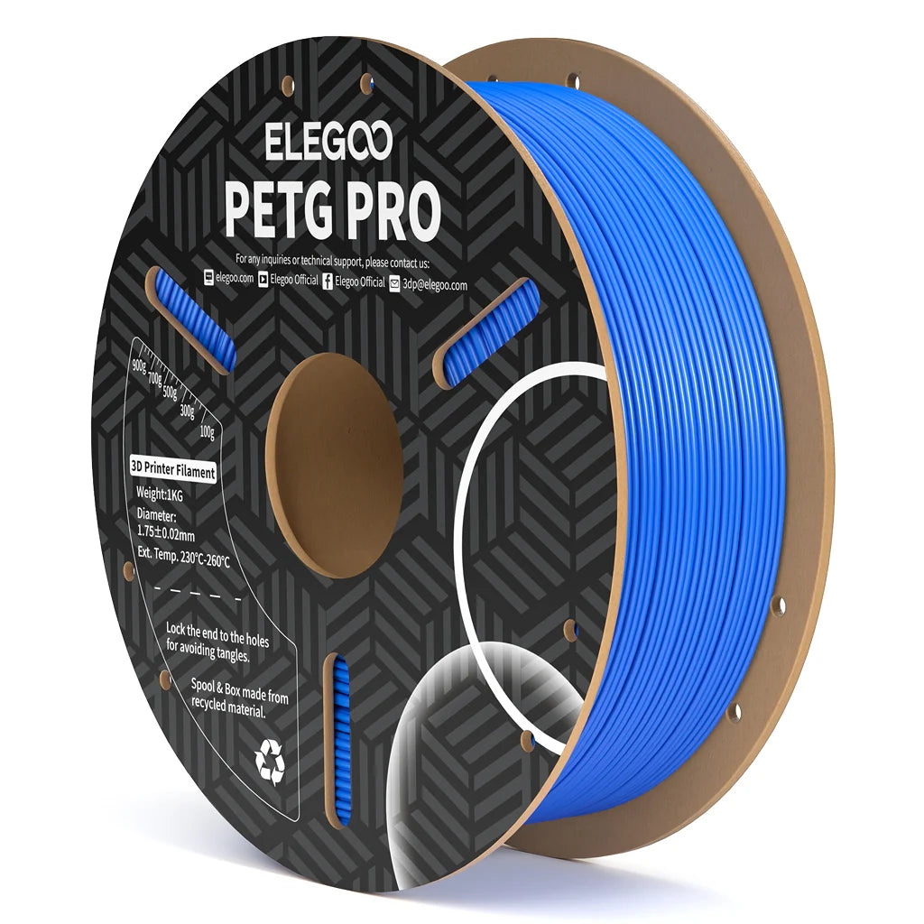 Filamento PETG Pro ELEGOO 1.75mm 1kg Azul Claro para impresora 3D FDM - Mr Resin