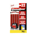 Masilla adhesiva reutilizable Gomagom 32 PowerTack (20g) roja, resistente a agua y UV. 3 veces más fuerte que Blu Tack común. Ideal para pintura de miniaturas y impresión 3D.