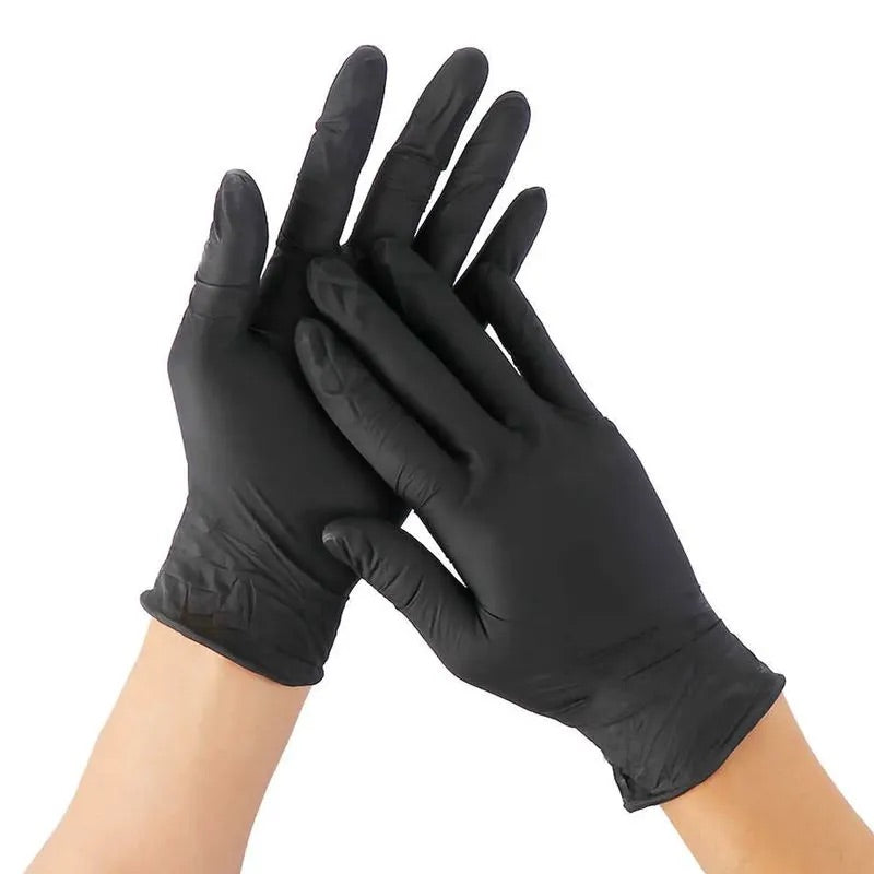 Gants en nitrile 3,5 grammes - Noir (Boîte de 100 unités)
