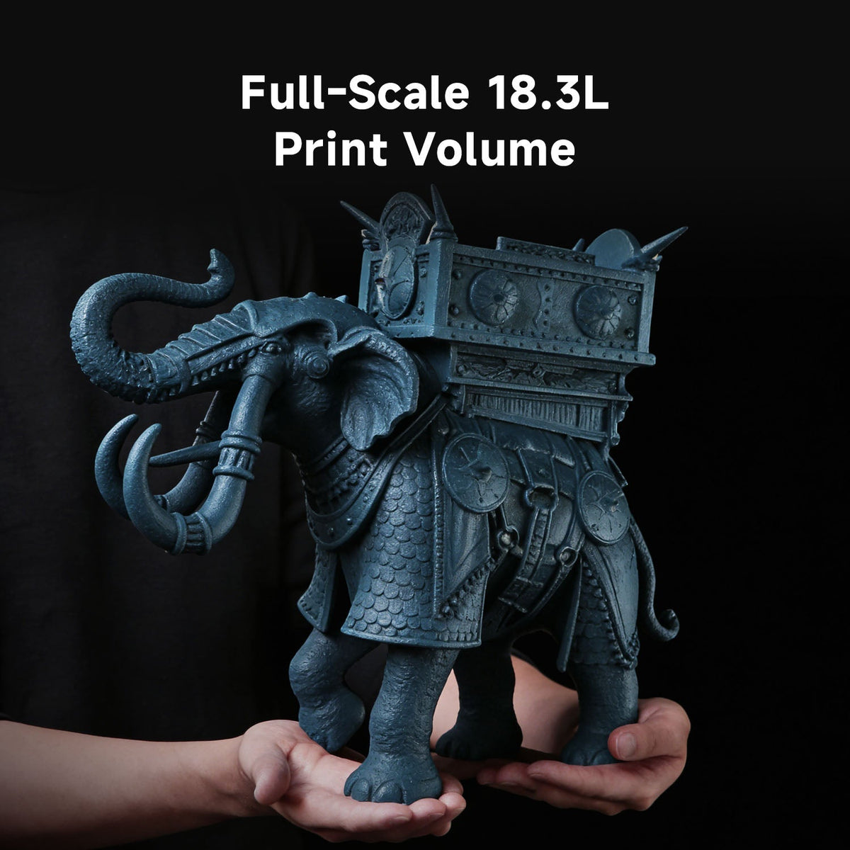 Volumen de impresión de 18,3 litros de la Anycubic Photon P1 Max: figura grande impresa en resina