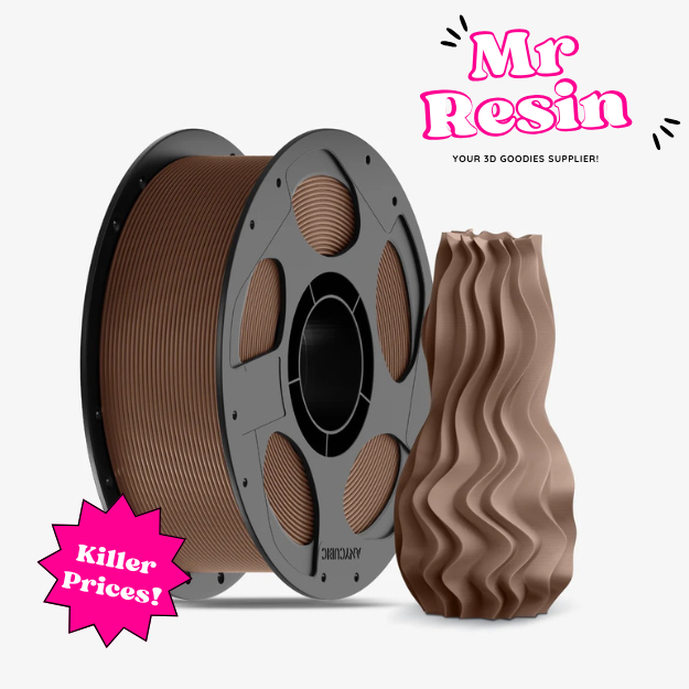 Filamento PLA Basic Anycubic 1.75mm 1kg Bronce para impresora 3D FDM - Mr Resin