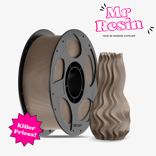 Filamento PLA Basic Anycubic 1.75mm 1kg Marron para impresora 3D FDM - Mr Resin