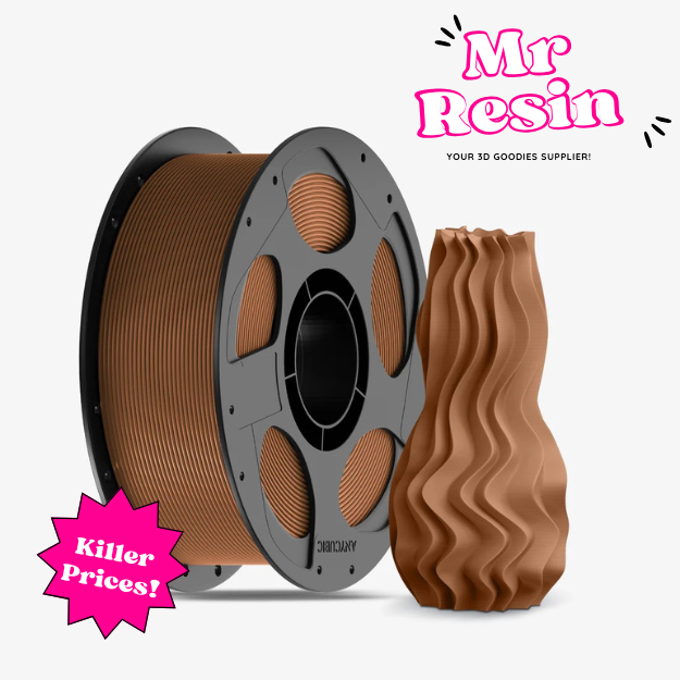 Filamento PLA Basic Anycubic 1.75mm 1kg Marron Oscuro para impresora 3D FDM - Mr Resin