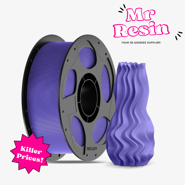 Filamento PLA Basic Anycubic 1.75mm 1kg Purpura para impresora 3D FDM - Mr Resin